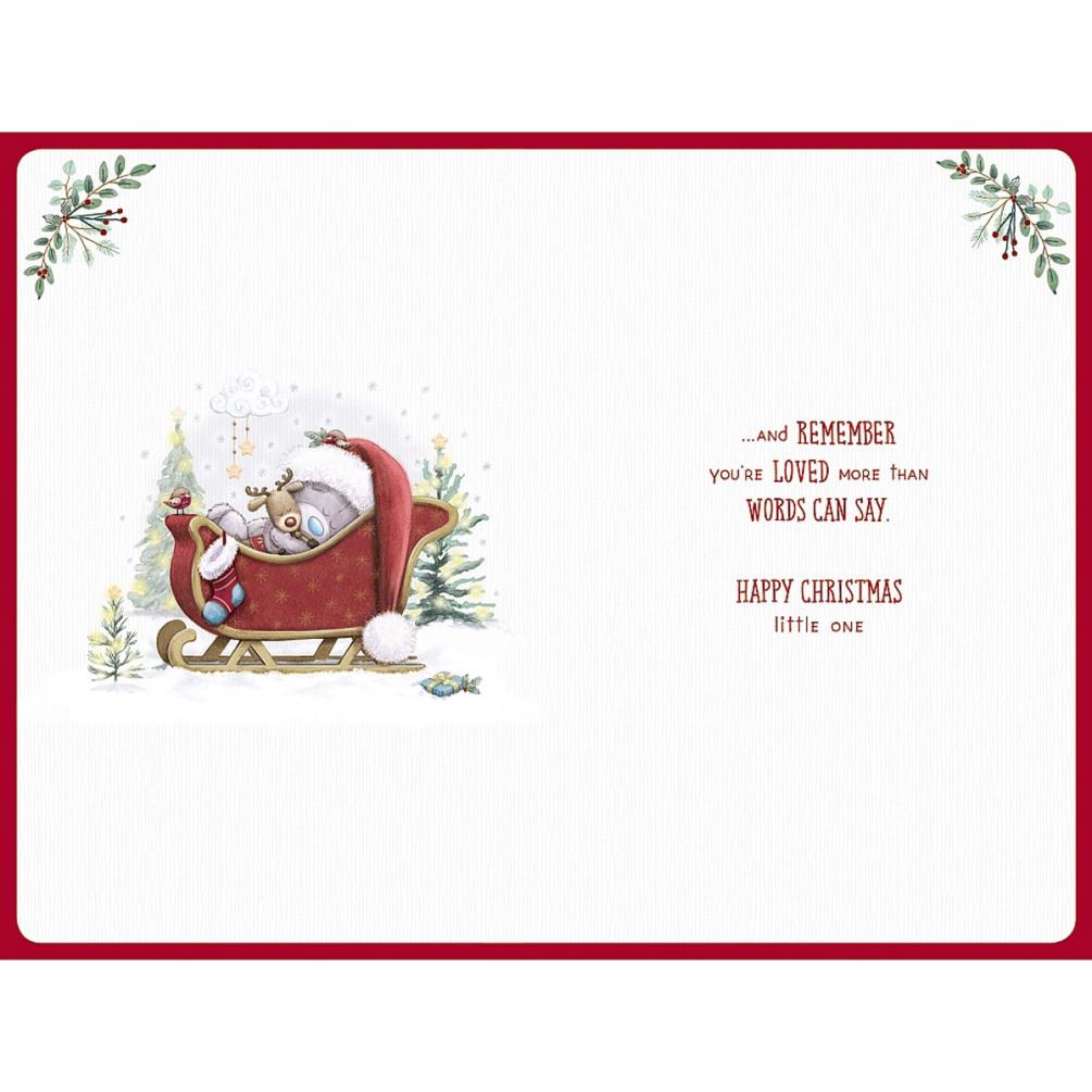 Baby's First Christmas Me to You Bear Christmas Card Extra Image 1